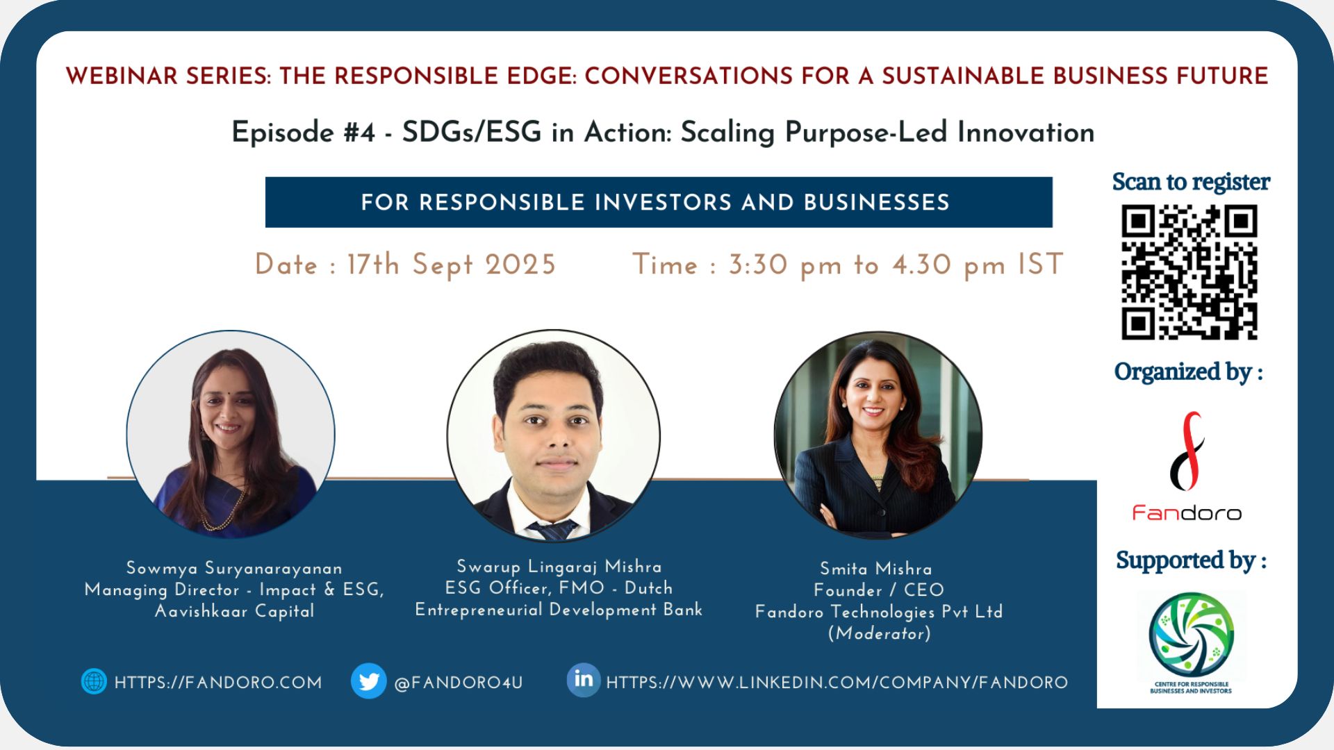 SDGs/ESG in Action: Scaling Purpose-Led Innovation